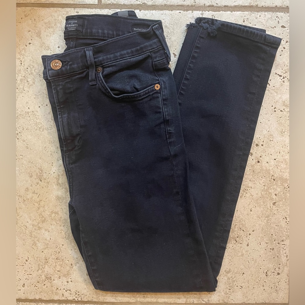 Citizens of Humanity rocket crop high rise skinny jeans size 28